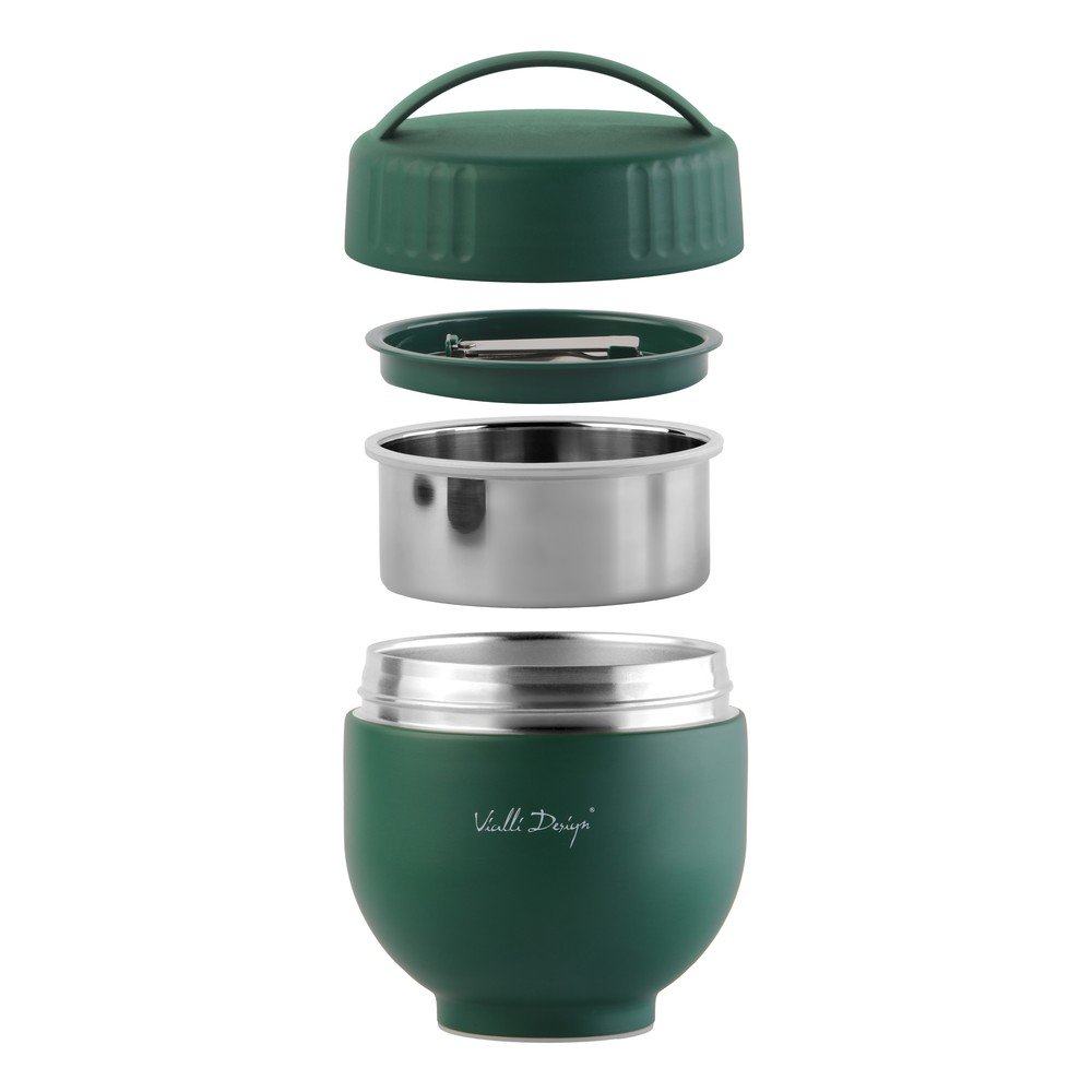 Zielony termos na jedzenie ze stali nierdzewnej 680 ml Fuori – Vialli Design (zdjęcie 8)