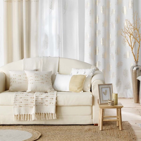 Beżowa bawełniana zasłona 140x240 cm Golden Sunset – douceur d'intérieur-image-4