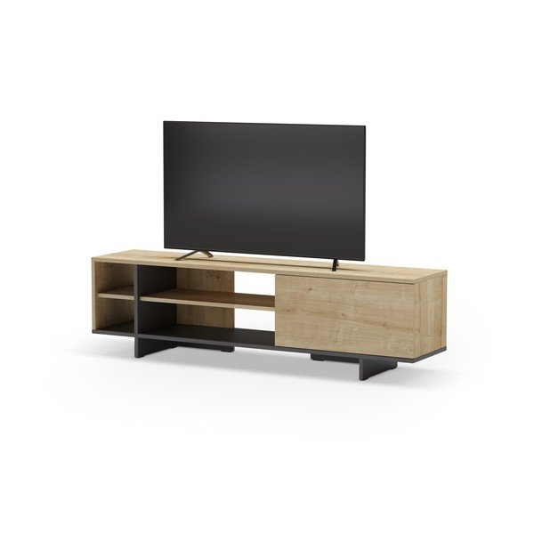 Szafka pod TV w dekorze dębu 160x44 cm Cequoia – Marckeric-image-4