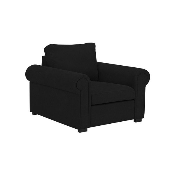 Czarny fotel Windsor & Co Sofas Hermes-image-4