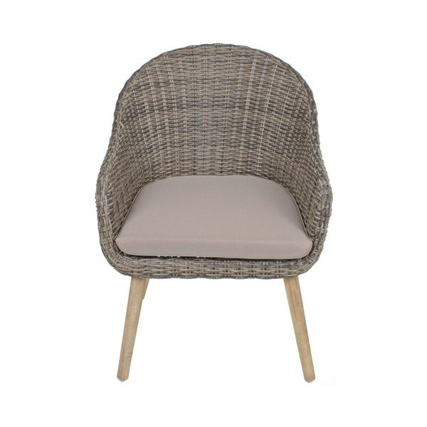 Brązowy drewniany fotel ogrodowy Pueblo – Garden Pleasure-image-2