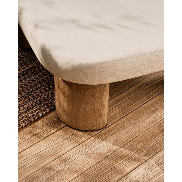 Stolik ogrodowy z betonowym blatem 80x80 cm Labra – Kave Home-image-2