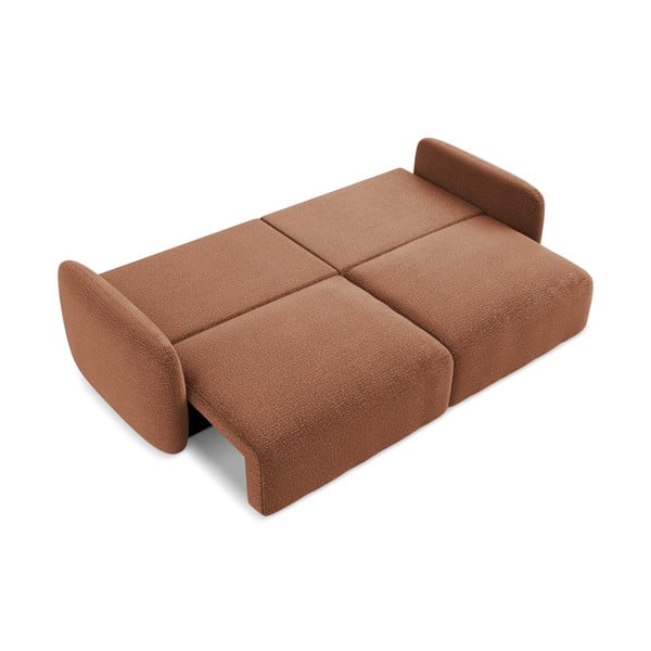 Ceglasta rozkładana/ze schowkiem sofa 238 cm Kalena – Makamii-image-4
