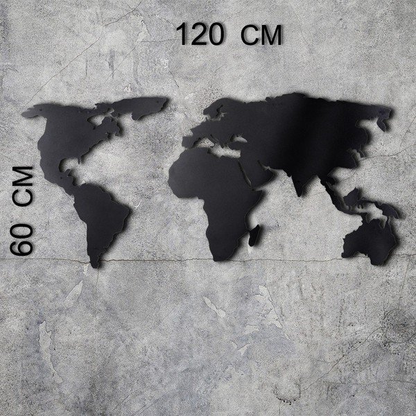 Mapa ścienna 120x60 cm Silhouette – Bystag-image-3