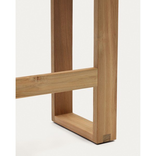 Drewniana ławka ogrodowa w naturalnym kolorze Canadell – Kave Home-image-3