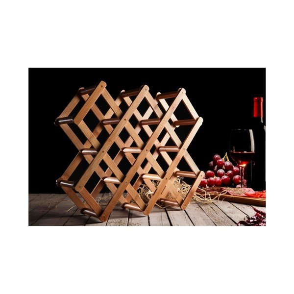 Bambusowy stojak na butelki Bambum Olivia-image-1