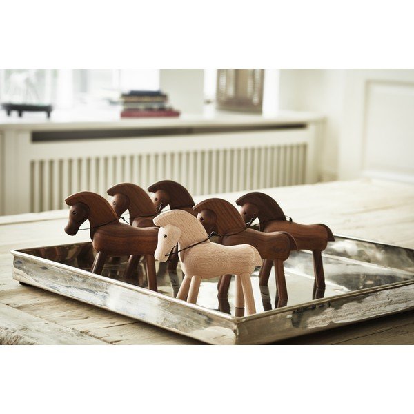 Figurka z litego drewna bukowego Kay Bojesen Denmark Horse-image-1