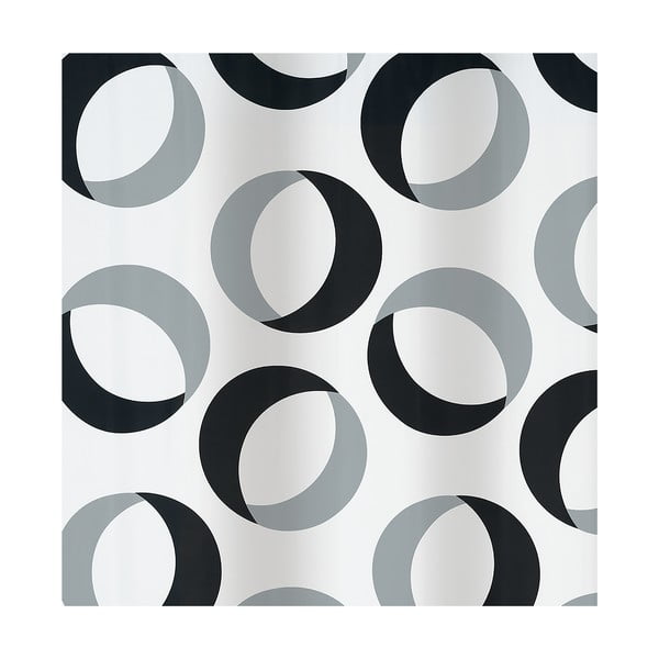 Zasłona prysznicowa 180x200 cm Rings – Spirella-image-1
