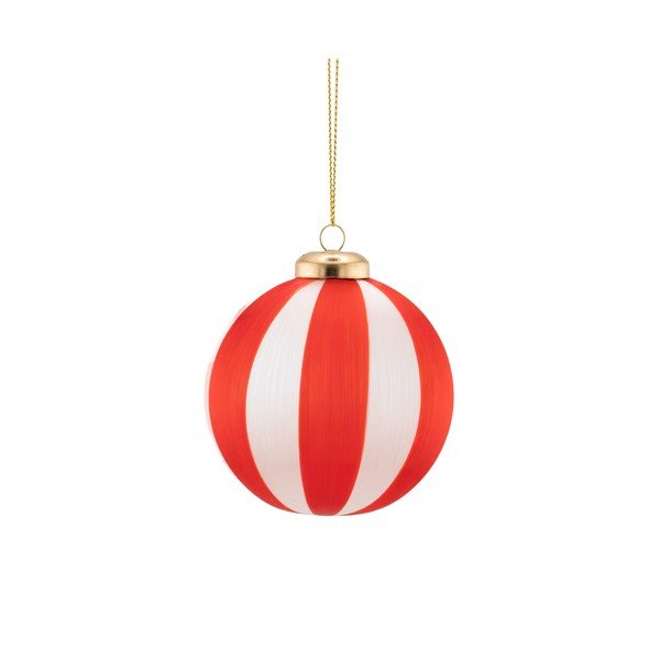 Tekstylne bombki zestaw 6 szt. 23,5 cm Yarn Stripe – Sass & Belle-image-2