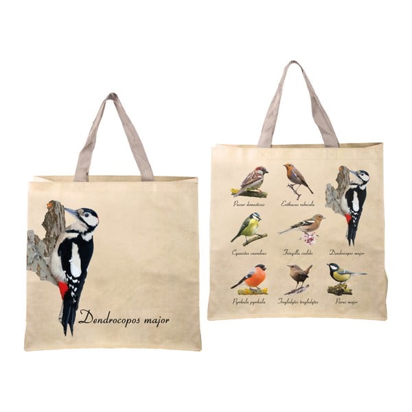 Składana torba z motywem ptaszków Esschert Design Birds