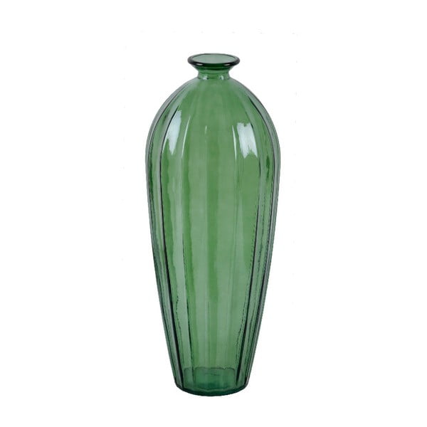 Zielony wazon ze szkła z recyklingu Ego Dekor Etnico, wys. 56 cm
