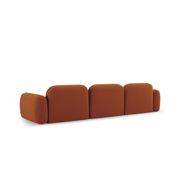 Pomarańczowa aksamitna sofa 320 cm Audrey – Interieurs 86-image-3