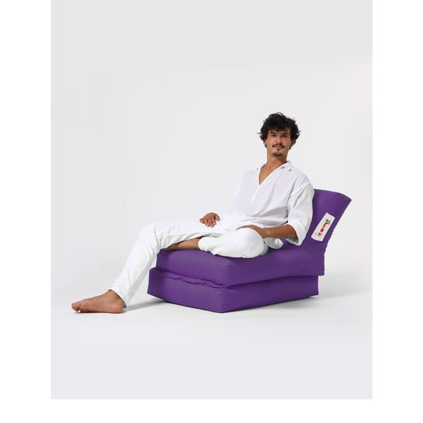 Fioletowy ogrodowy worek do siedzenia Siesta – Floriane Garden-image-4