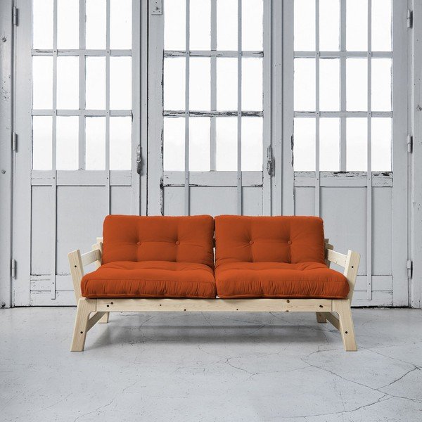 Sofa rozkładana Karup Step Natural/Orange-image-1