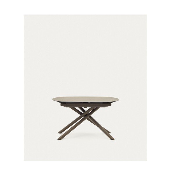 Rozkładany stół z dodatkowym blatem z ceramicznym blatem 100x130 cm Yodalia – Kave Home-image-4