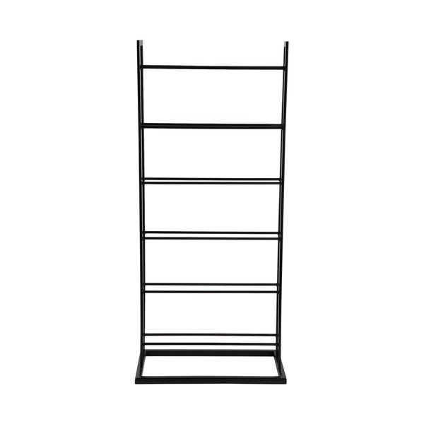 Czarny metalowy regał na wino liczba butelek 5 38x84,5x20 cm Single Floor – PT LIVING