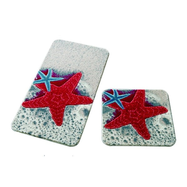 Zestaw 2 dywaników łazienkowych Confetti Bathmats Starfish