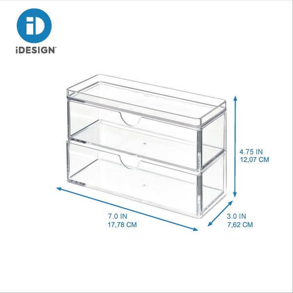 Organizer łazienkowy na waciki Crystalline – iDesign/The Home Edit-image-4