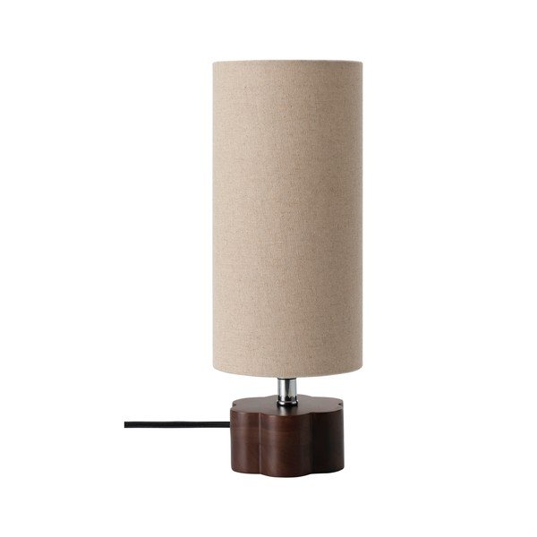 Brązowa/beżowa lniana lampa stołowa (wysokość 33,5 cm) Joline – Ellos Home