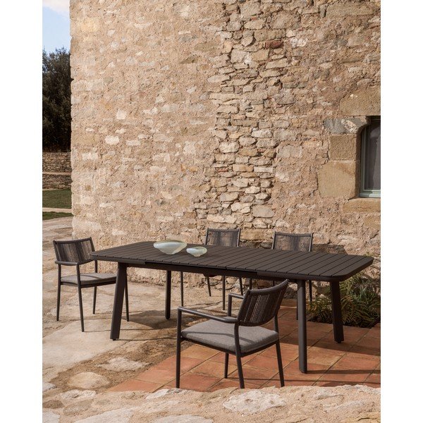 Metalowy stół ogrodowy 100x185 cm Izola – Kave Home-image-1