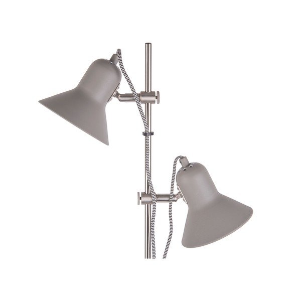 Jasnoszara lampa stojąca Leitmotiv Slender, wys. 153 cm