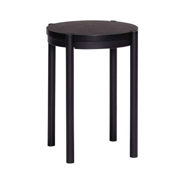 Czarny stołek Oto – Hübsch