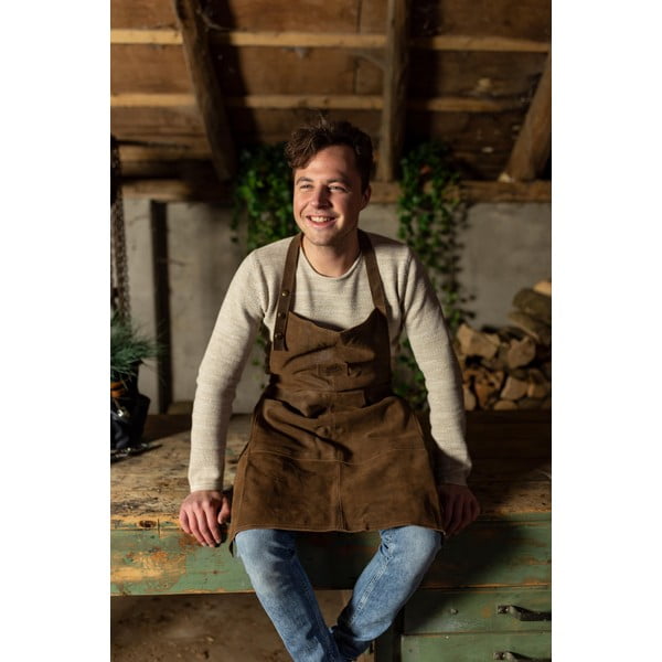 Skórzany fartuch ogrodowy Esschert Design Barbecue-image-1