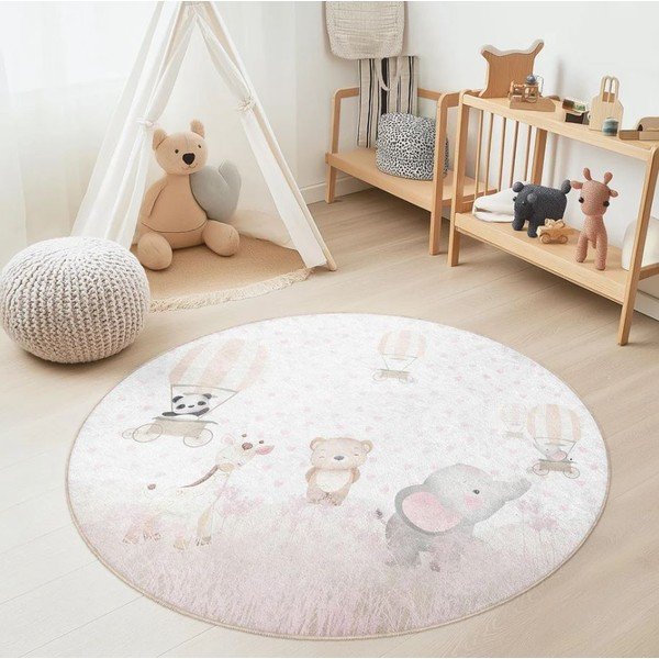 Dywan dziecięcy odpowiedni do prania ø120 cm Dainty Animals – Mila Home-image-1