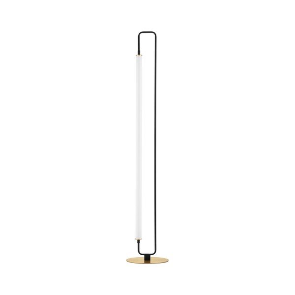 Biała/w kolorze matowej czerni metalowa lampa stojąca LED (wysokość 150 cm) Wetro – Nova Luce
