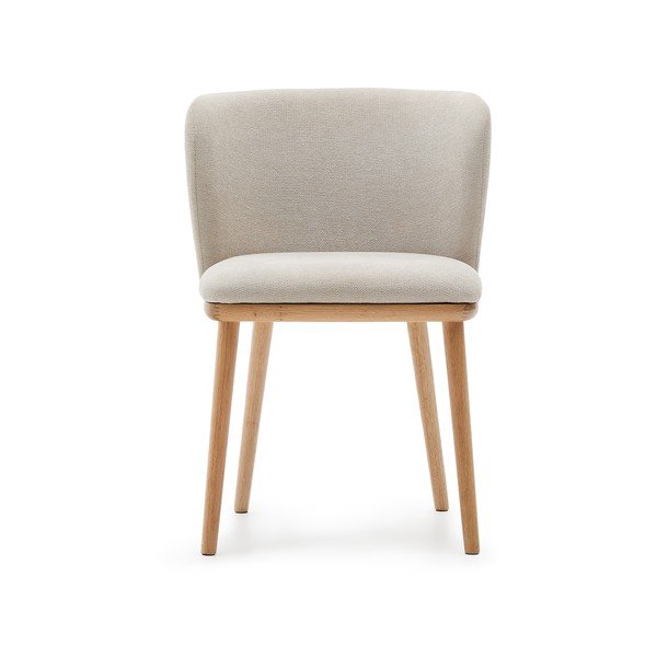 Beżowy tapicerowany fotel jadalniany Ciselia – Kave Home-image-3