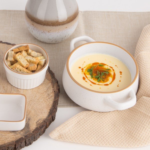 Kremowe ceramiczne miski zestaw 4 szt. 850 ml Statek – Orion-image-1