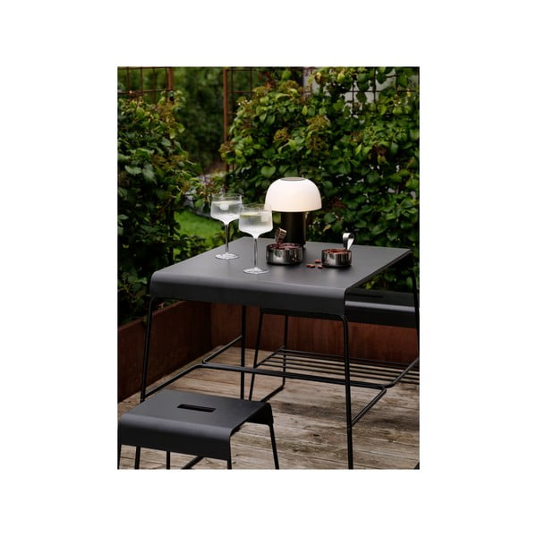 Czarny metalowy stołek A-Stool – Zone-image-3