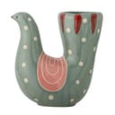 Zielony kamionkowy ręcznie malowany wazon (wysokość 19 cm) Trudy – Bloomingville