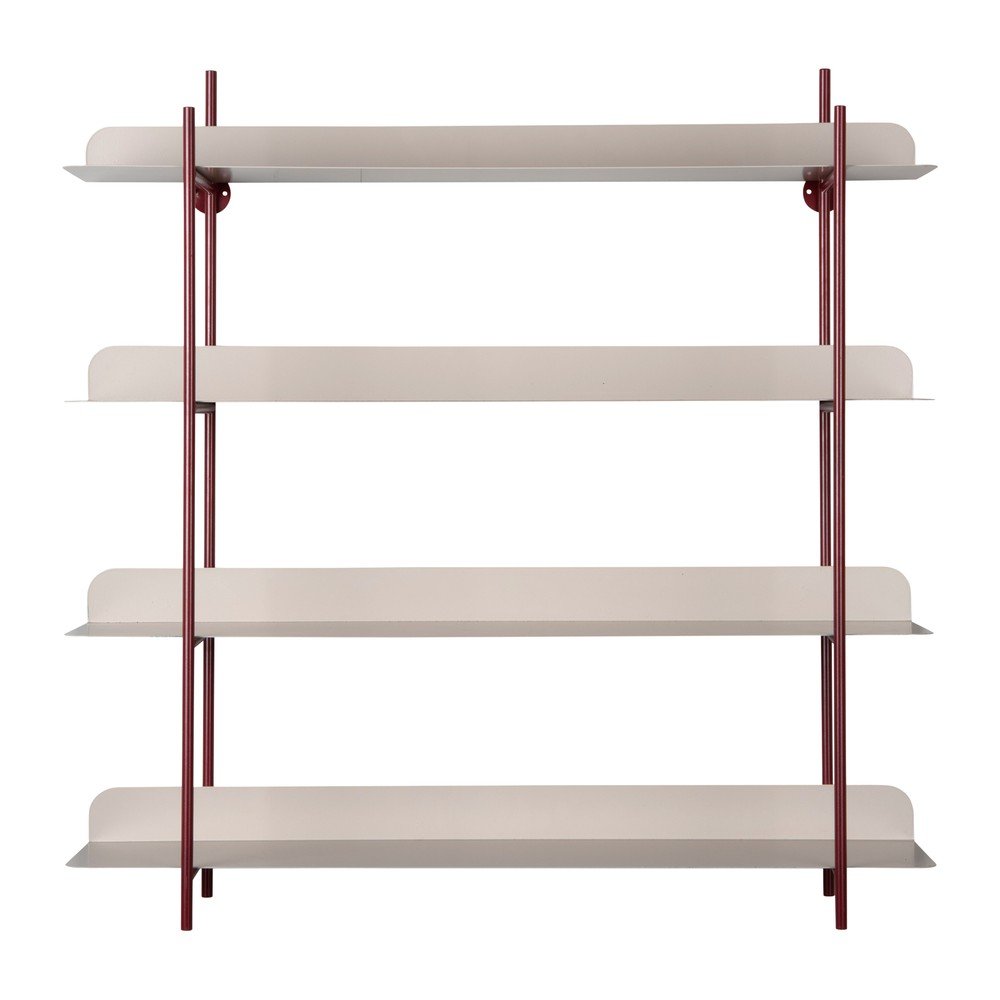 Bordowa/szara wielopoziomowa metalowa półka 60 cm Reina Cuatro – PT LIVING (zdjęcie 2)