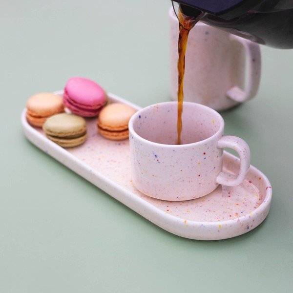 Beżowy porcelanowy talerz do serwowania Fika – ONA-image-1