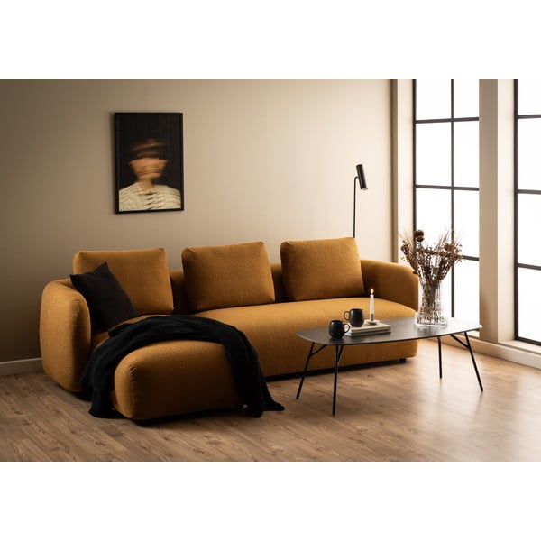 Czarny stolik z ceramicznym blatem 60x120 cm Caracas – Actona-image-1