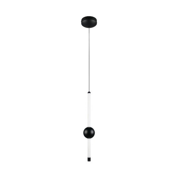 Lampa wisząca LED ze ściemniaczem w kolorze matowej czerni Melita – Trio