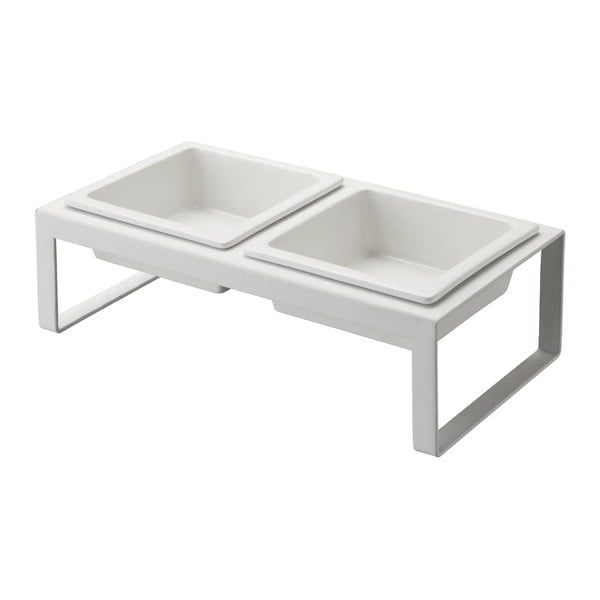 Zestaw miski i pojemnika na karmę dla czworonoga Tower – YAMAZAKI-image-3