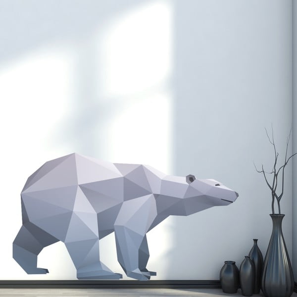 Naklejka Ambiance Origami Polar Bear