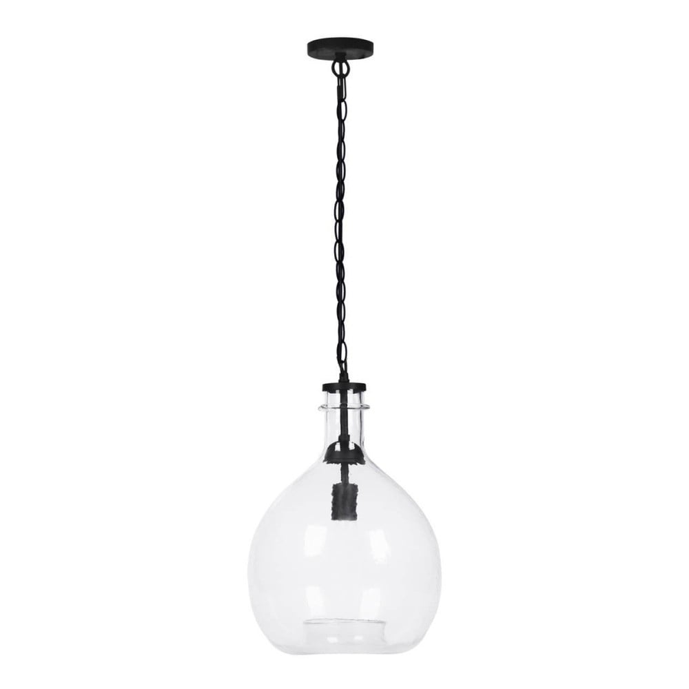 Czarna lampa wisząca Vivorum Sphere, ⌀ 33 cm