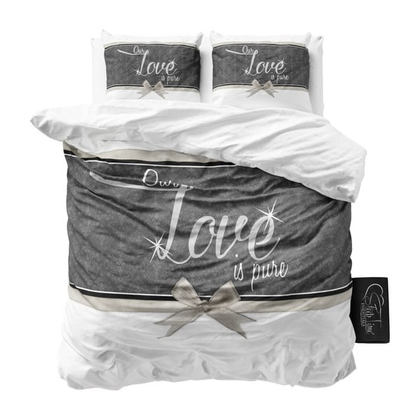 Bawełniana pościel dwuosobowa Sleeptime Pure Love, 200x220 cm