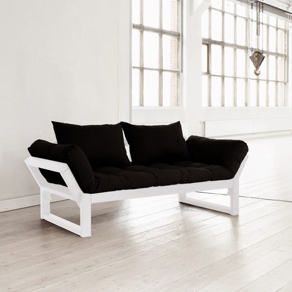 Sofa rozkładana Karup Edge White/Black-image-3