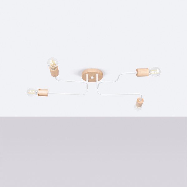 Lampa sufitowa w naturalnym kolorze 58x75 cm Dazzle – Sollux-image-2