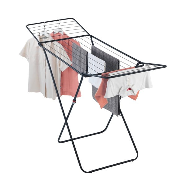 Czarna suszarka do ubrań Wenko Champion-image-1