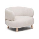 Beżowy fotel z tkaniny szenilowej Luisa – Kave Home