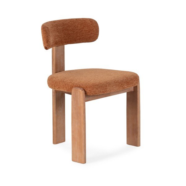 Ceglaste tapicerowane krzesła zestaw 2 szt. Nadia – MOME-image-3