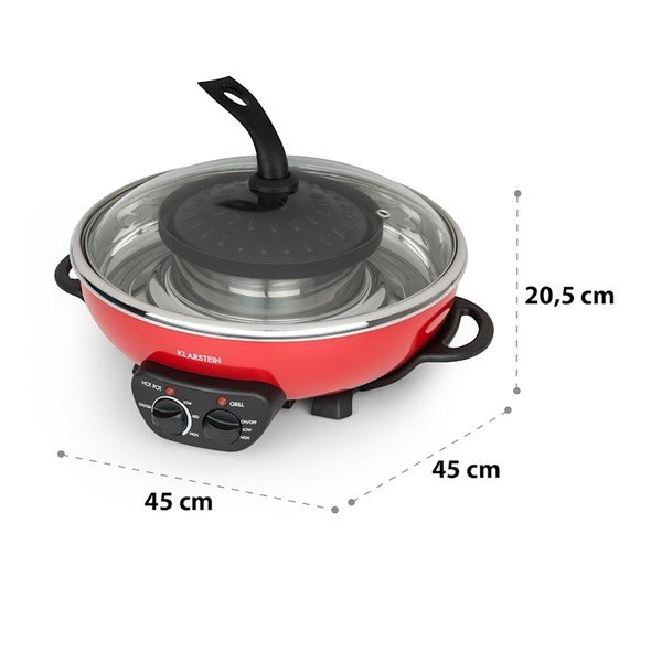 Garnek elektryczny hot pot z grillem Klarstein Szechuan-image-2