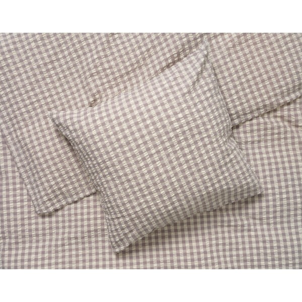 Szaro-beżowa pościel dwuosobowa z kory 200x220 cm Bæk&Bølge – JUNA-image-1