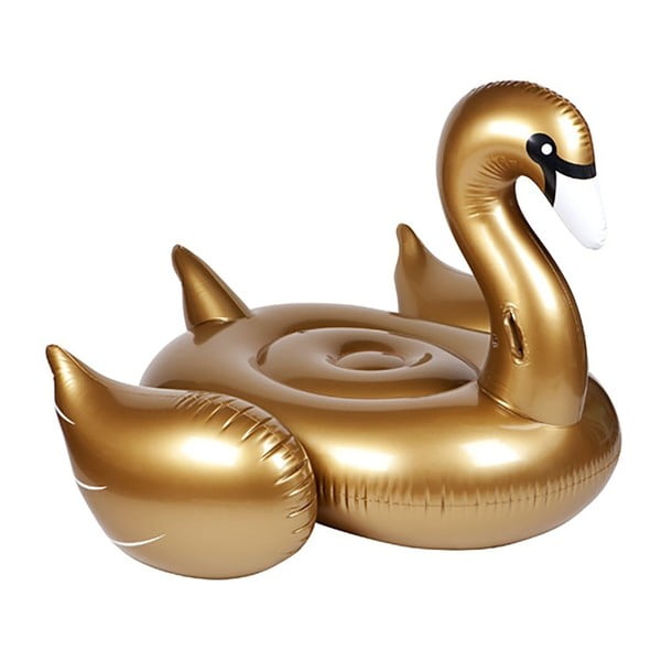 Dmuchany materac do wody Sunnylife Gold Swan