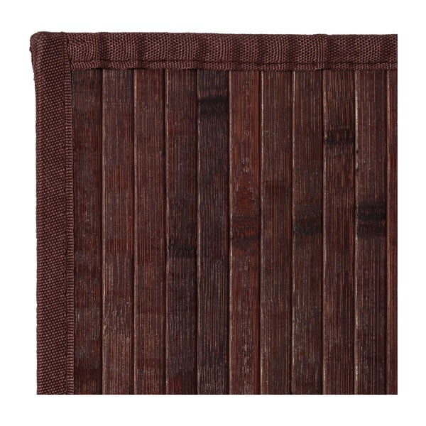 Ciemnobrązowy bambusowy dywan 75x175 cm – Casa Selección-image-1